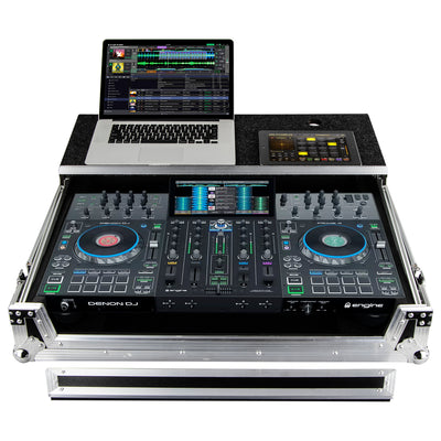 Odyssey FZGSPRIME4 - Denon Prime 4 / 4+ Flight Case with Glide Platform.