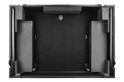 Odyssey FZGSPRIME4W2BL - Denon Prime 4 Black Flight Case with Patented Glide Laptop Platform and 2U Rack Space