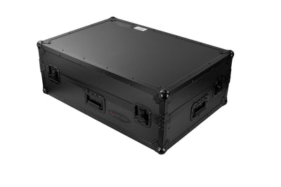 Odyssey FZGSPRIME4W2BL - Denon Prime 4 Black Flight Case with Patented Glide Laptop Platform and 2U Rack Space