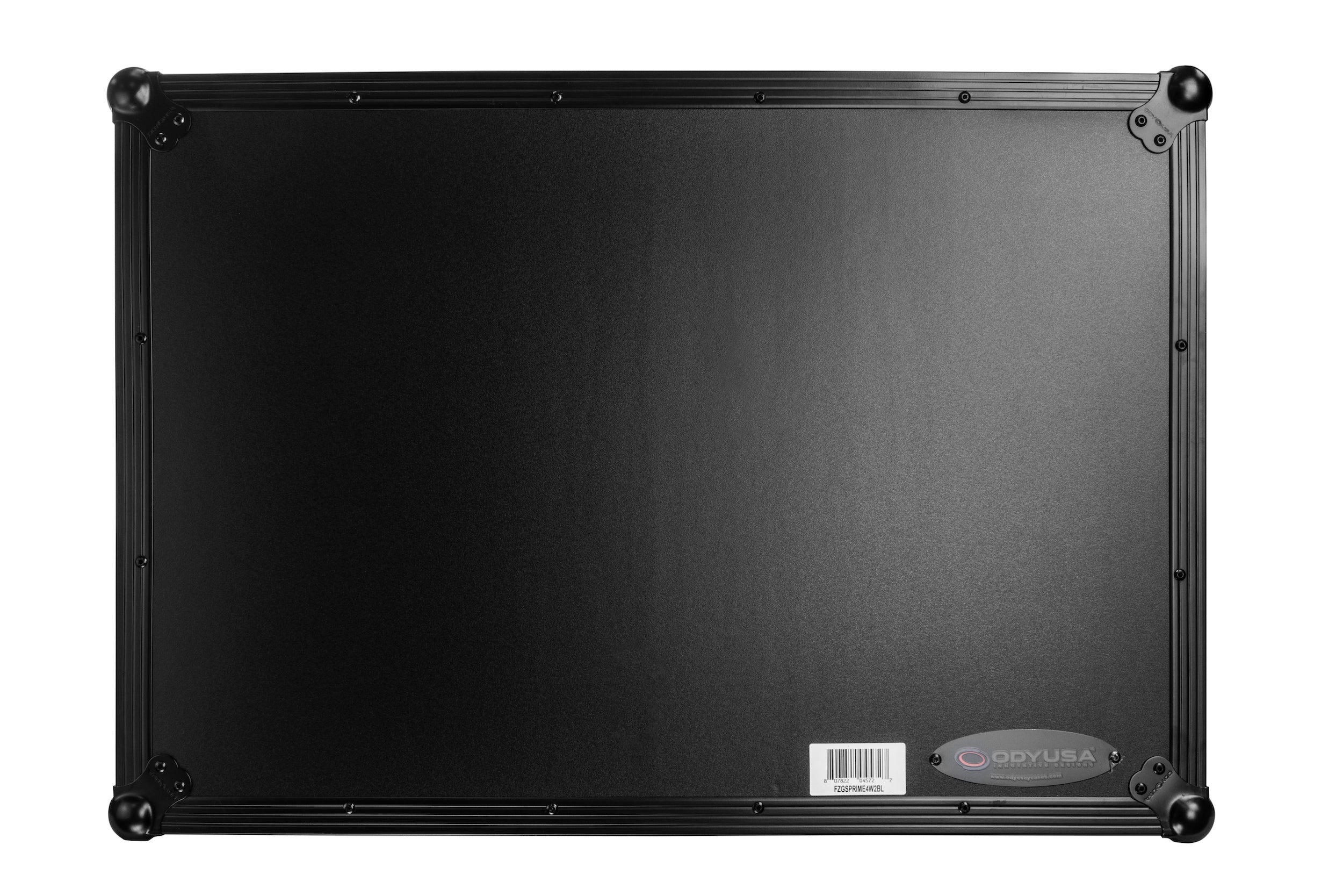 Odyssey FZGSPRIME4W2BL - Denon Prime 4 Black Flight Case with Patented Glide Laptop Platform and 2U Rack Space