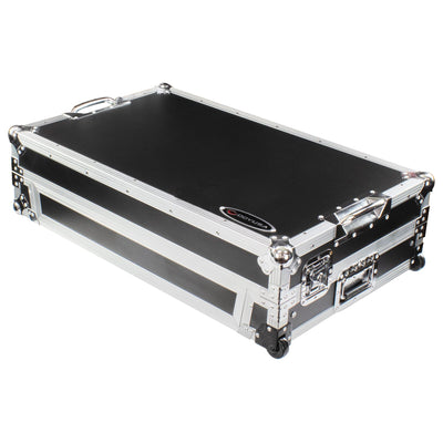 Odyssey FZGSRANE4W1 - RANE FOUR 1U Flight Case with Glide Style Laptop Platform and Wheels.
