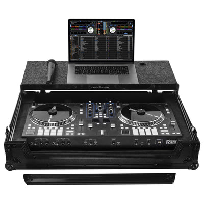 Odyssey FZGSRANEONEWBL - Rane ONE/ONE MKII Flight Case in Black with Patented Glide Platform