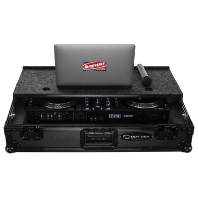 Odyssey FZGSRANEONEWBL - Rane ONE/ONE MKII Flight Case in Black with Patented Glide Platform
