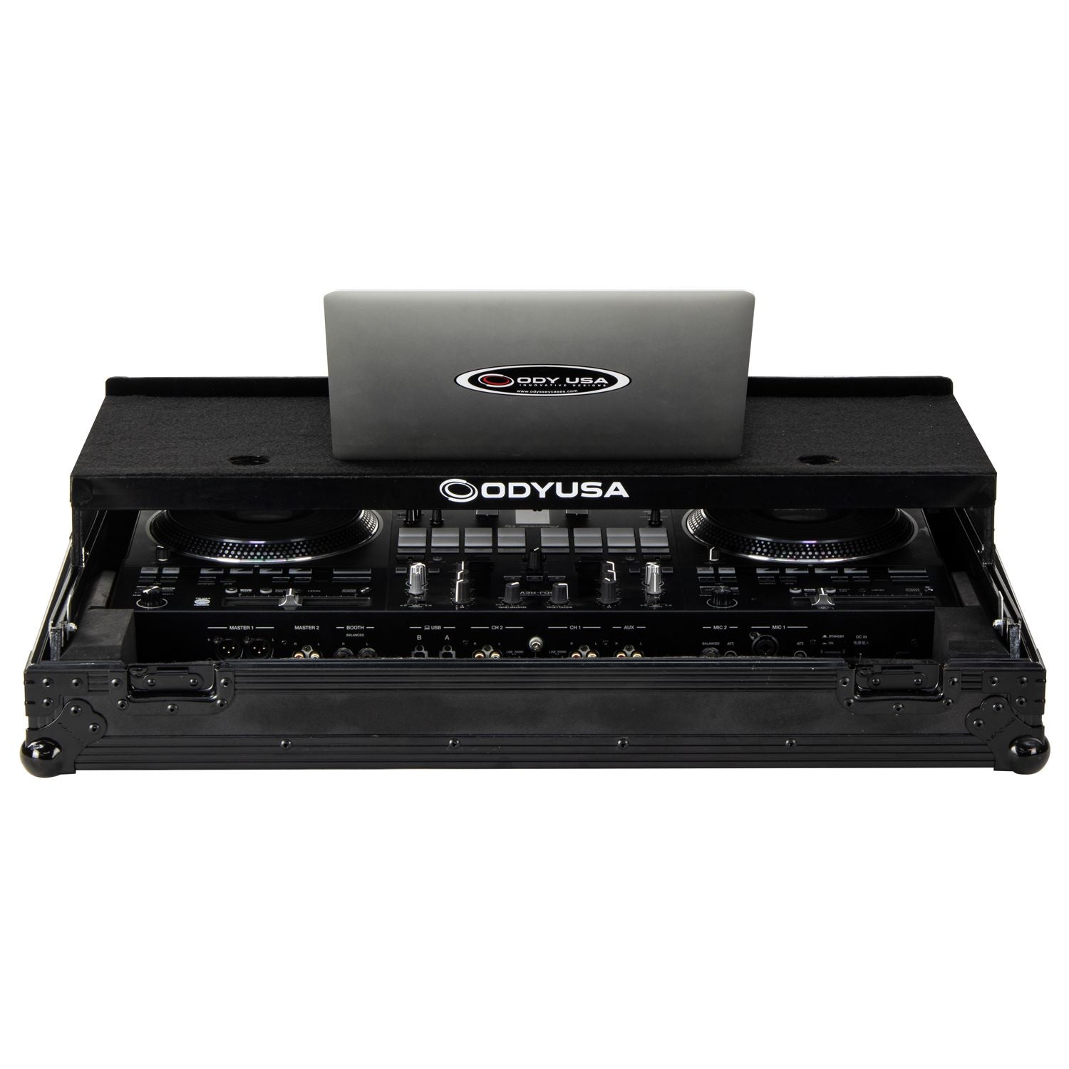 Odyssey FZGSREV7WBL - Pioneer DDJ-REV7 Black Label Glide Style Flight Case with Wheels.