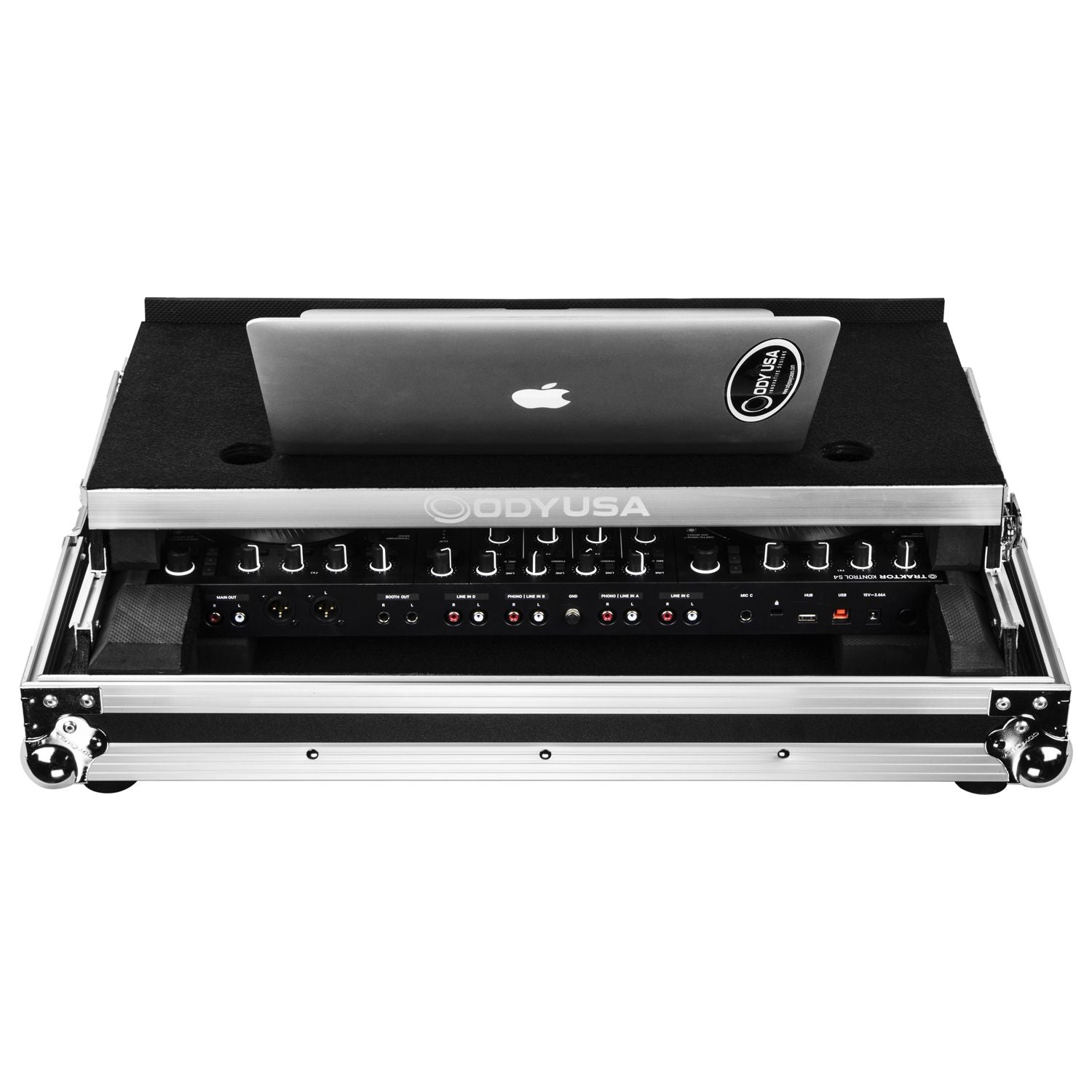 Odyssey FZGSTKS4MK3 - Native Instruments Traktor Kontrol S4 MK3 Flight Case with Glide Platform