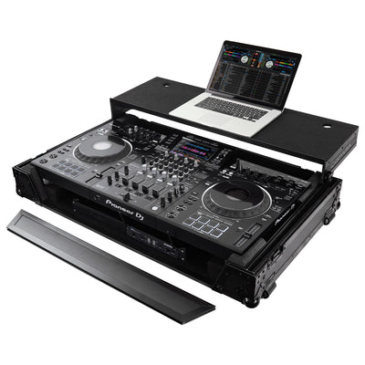 Odyssey FZGSXDJXZW1BL - Pioneer XDJ-XZ Black Label Glide Style Case With Wheels and 1U Rack.