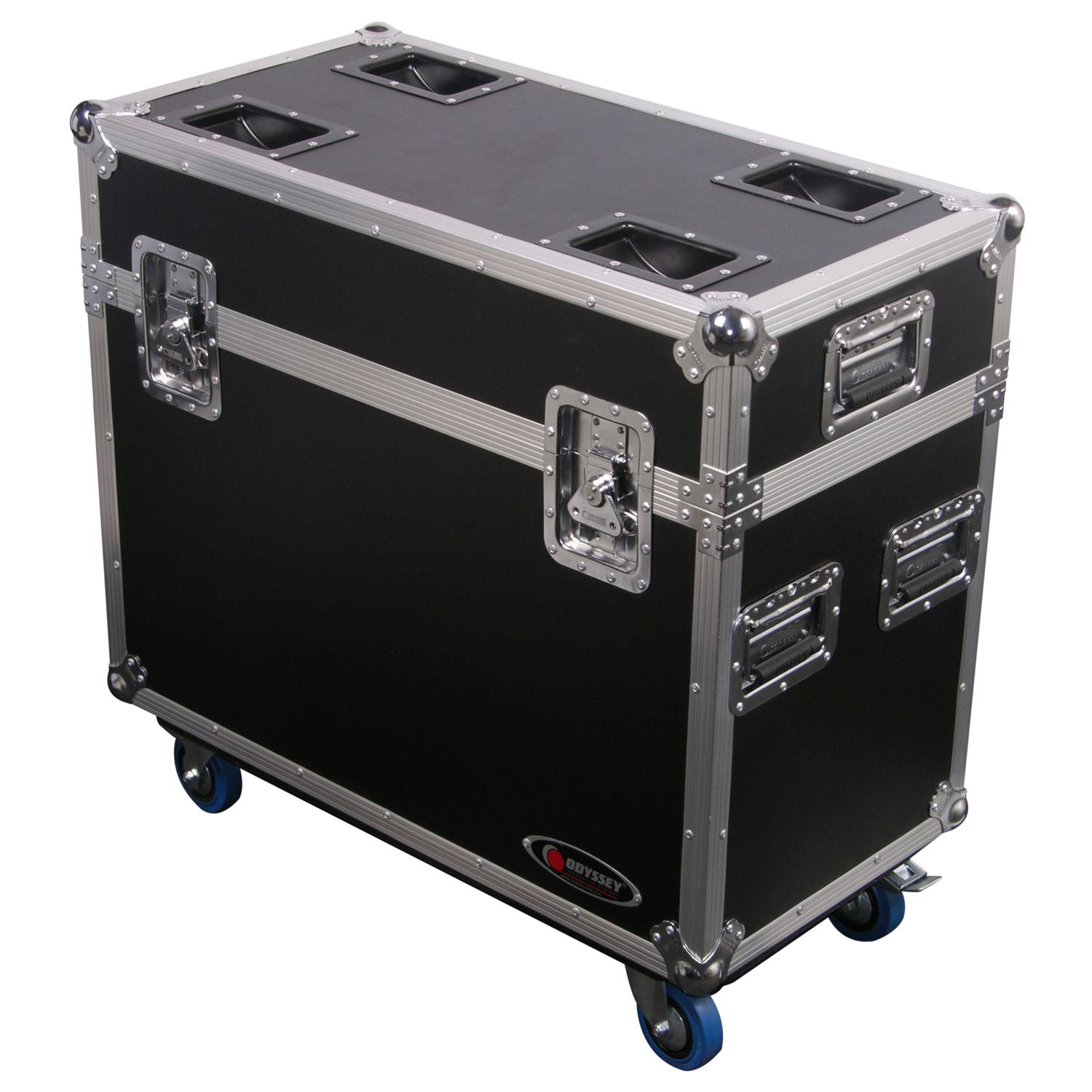 Odyssey FZMH250SX2W - Universal Dual 250 Moving Heads Lighting Flight Case with Wheels