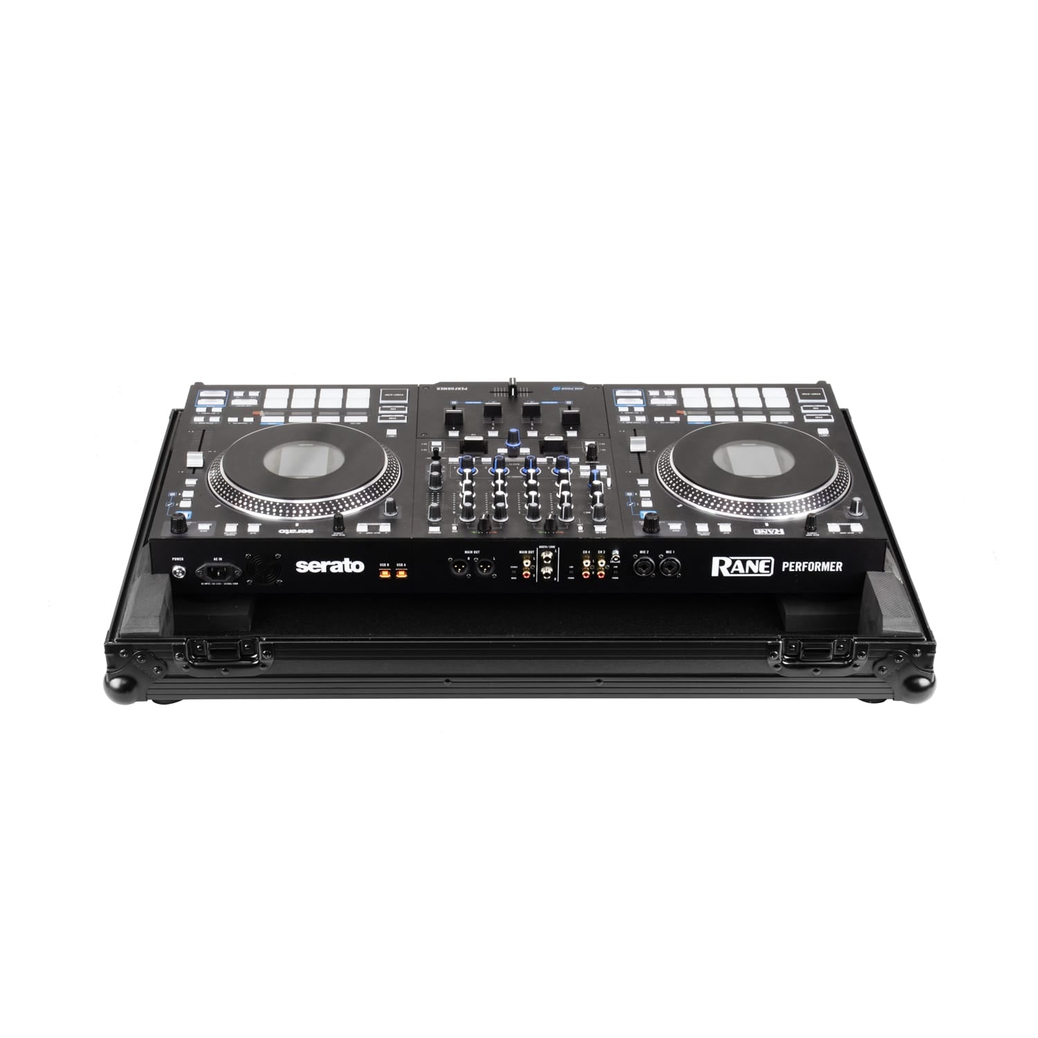 Odyssey FZPERFORMERWBL - Black Label Flight Case With Roller Wheels for the Rane Performer