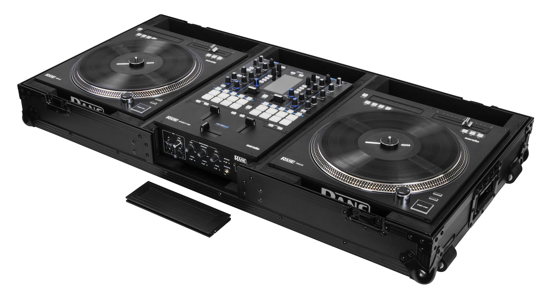 Odyssey FZRANE1272WBL - Coffin, All Black, Fits a Rane Seventy-Two + 2 Rane Twelve in Battle Position