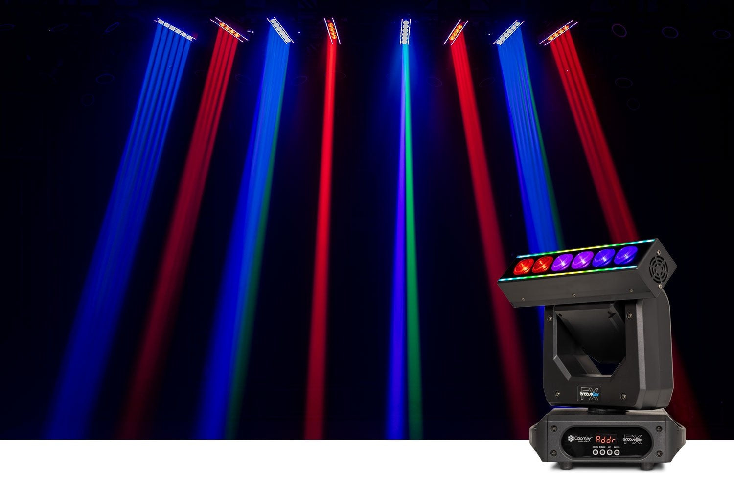 Colorkey GrooveBar FX - Moving Head Bar with Pixel Control and RGB Strip Effects