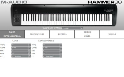 M-Audio Hammer 88 - 88-Hammer Action USB MIDI Controller