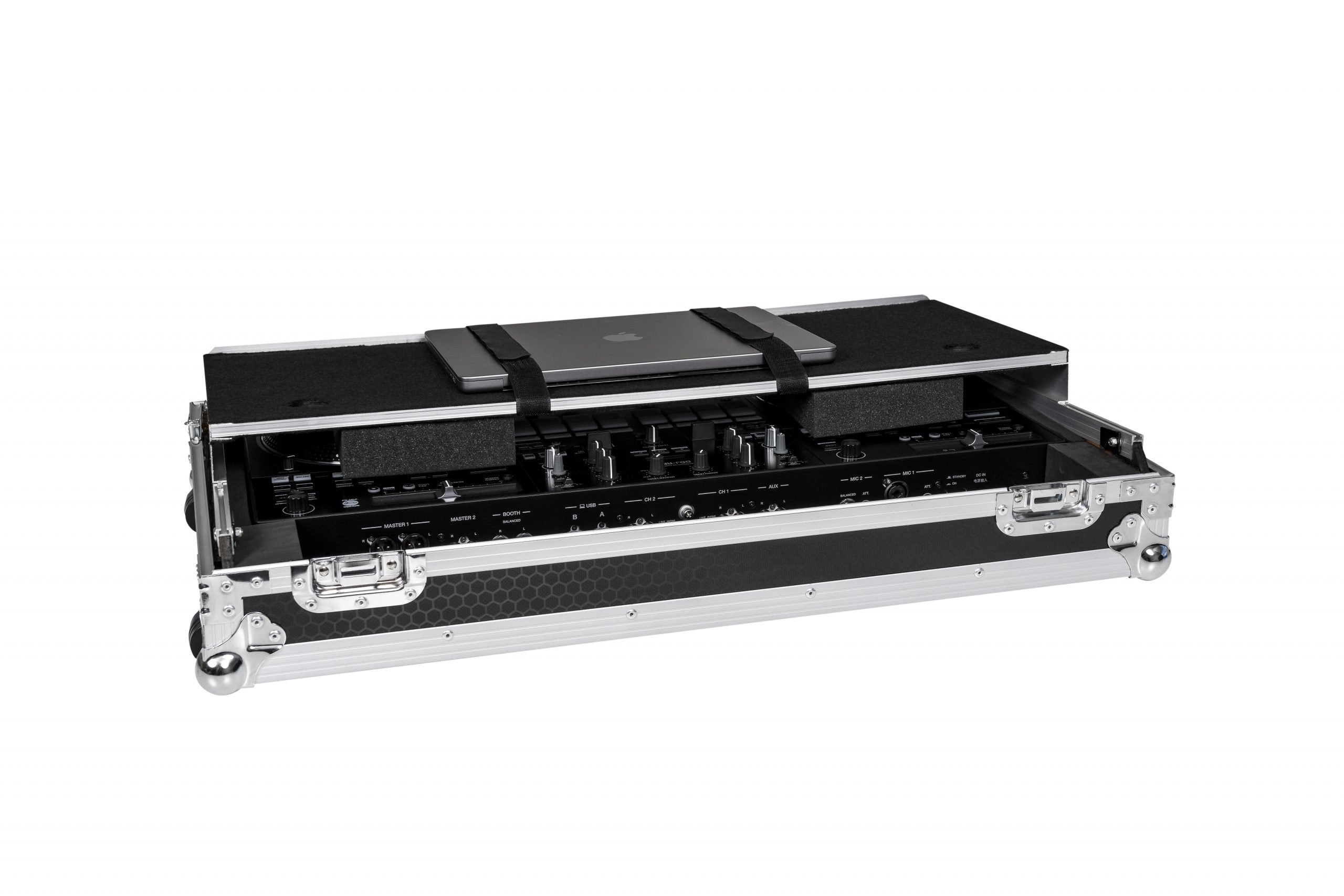 Headliner HL10008 - Flight Case with Laptop Platform & Wheels for Pioneer DJ DDJ-REV7 Controller