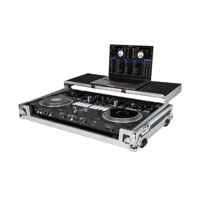 Headliner HL10008 - Flight Case with Laptop Platform & Wheels for Pioneer DJ DDJ-REV7 Controller