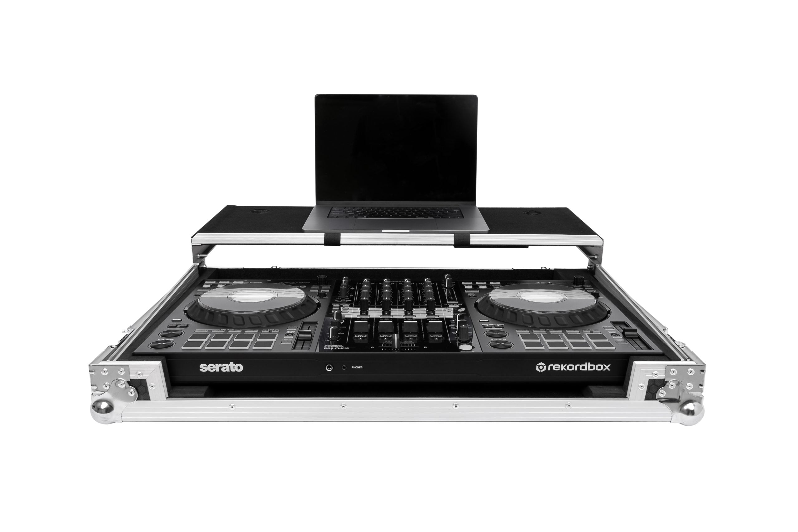 Headliner HL10011 - Flight Case for DDJ-FLX10 W/ Laptop Platform & Wheels