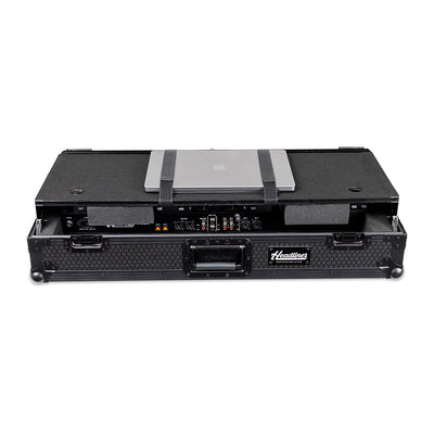 Headliner HL10016 - Pitch Black Flight Case for Rane FOUR & PERFORMER with Laptop Platform and Wheels