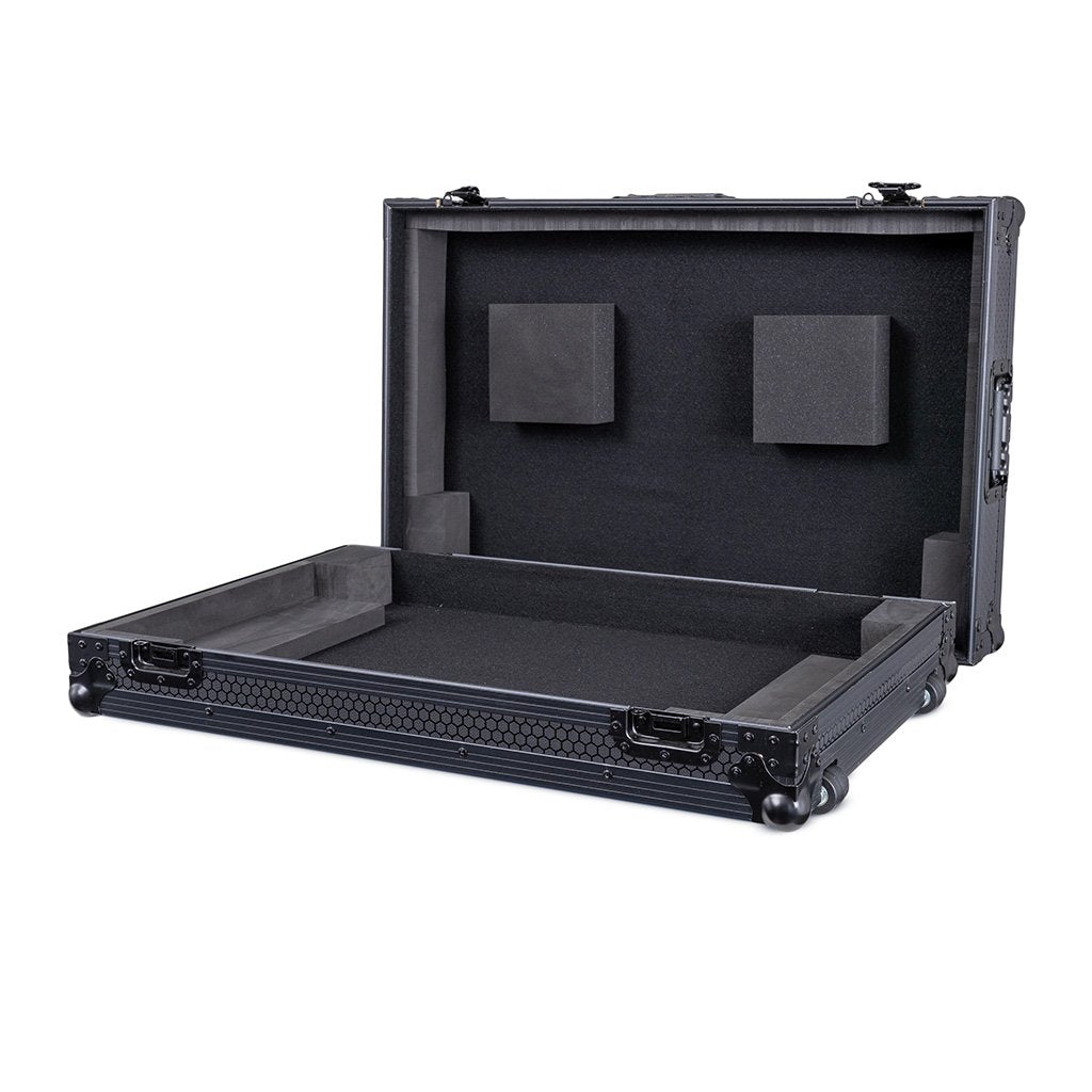 Headliner HL10019 - Pitch Black Low Profile Flight Case with Wheels for Pioneer DJ XDJ-RX3 Controller