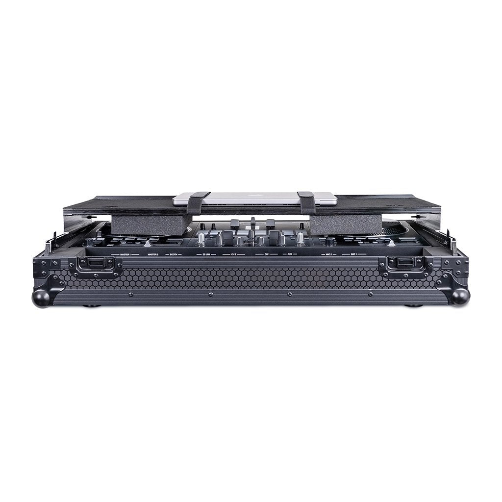 Headliner HL10021 - Pitch Black Flight Case with Laptop Platform & Wheels for Pioneer DJ DDJ-REV7