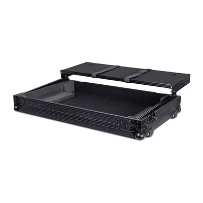 Headliner HL10021 - Pitch Black Flight Case with Laptop Platform & Wheels for Pioneer DJ DDJ-REV7