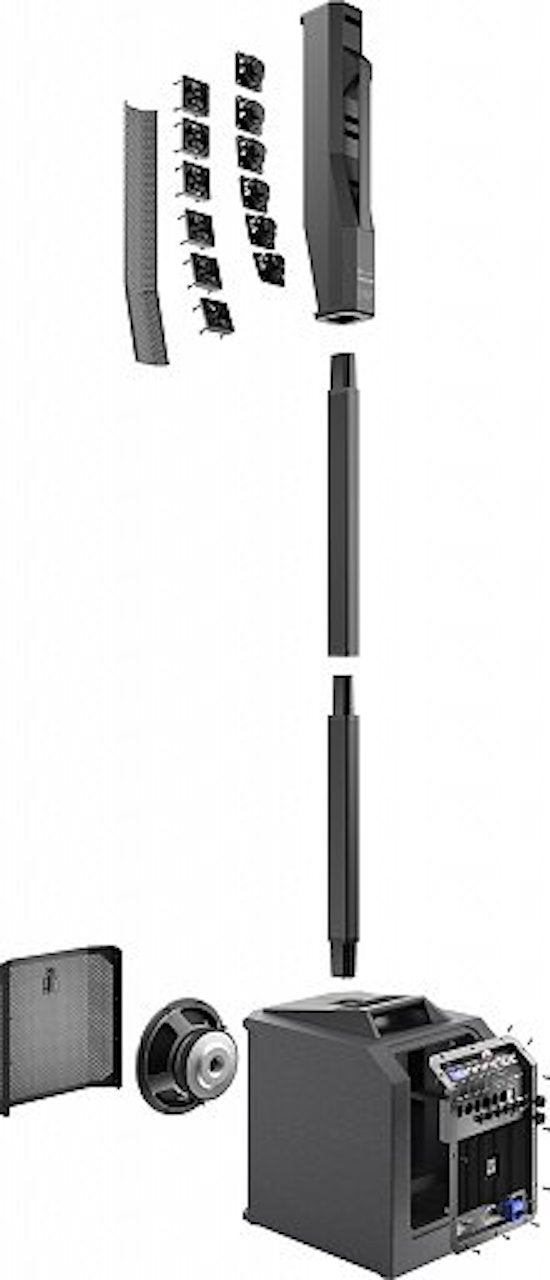 Electro-Voice EVOLVE30M - Portable Powered Column System, Global, Black - Final Clearance!.
