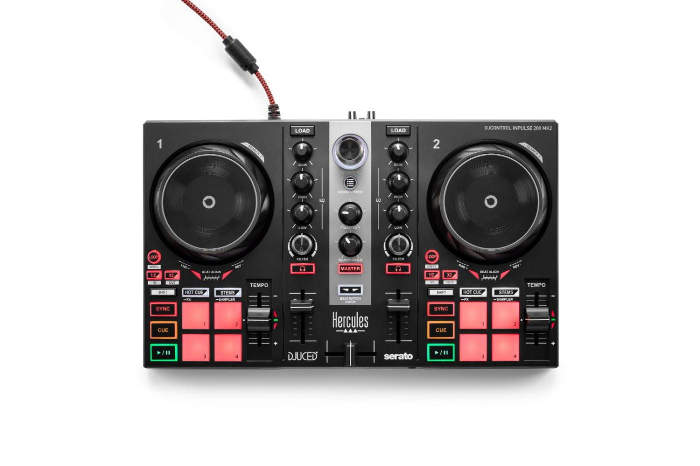 Hercules DJControl Inpulse 200 MK2 2-Channel DJ Controller | The