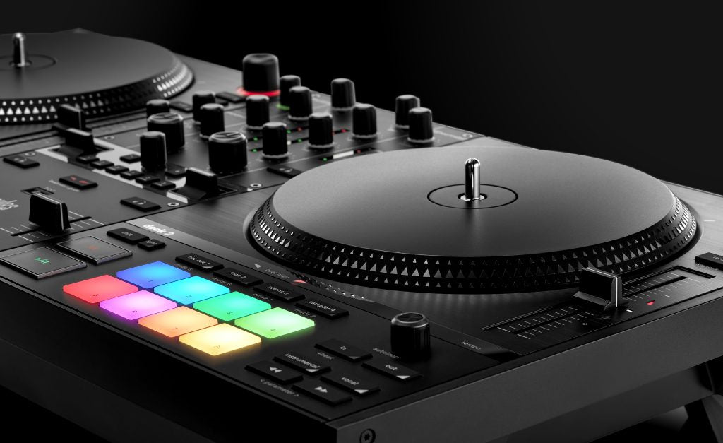 Hercules DJ Control Inpulse T7 - 2-Channel DJ Controller for Serato & Djuced with 7" spinning platters