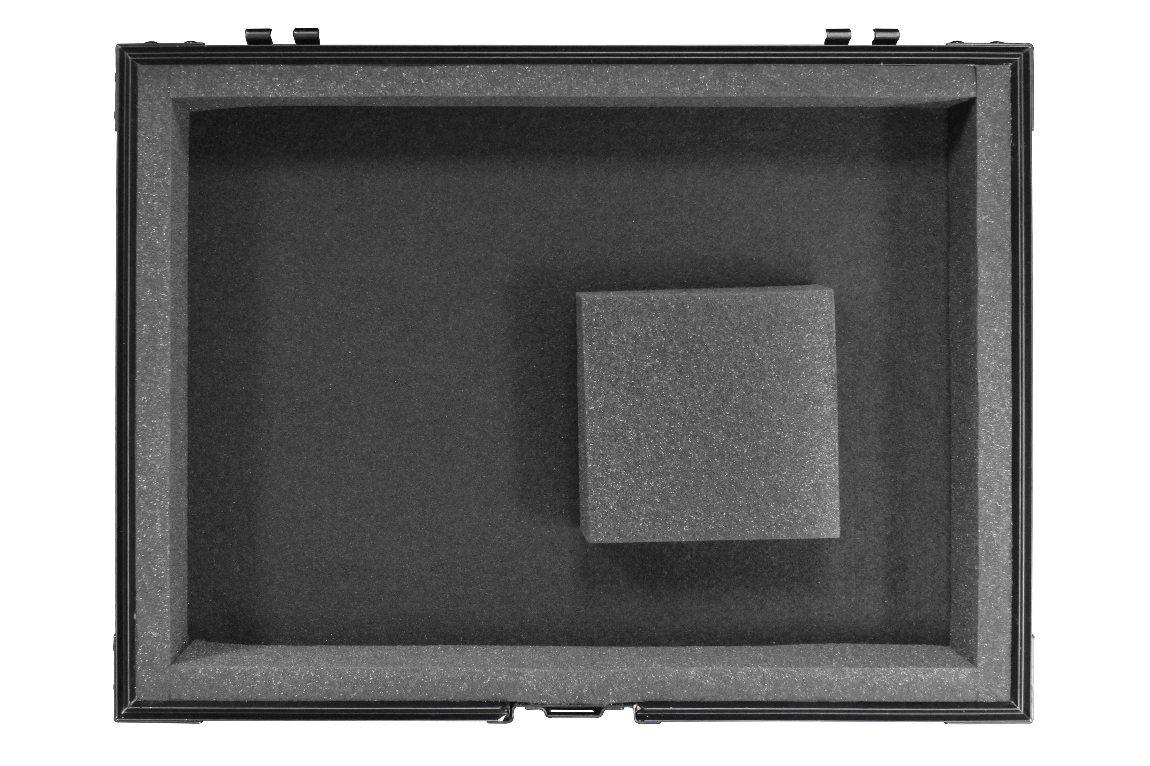 Odyssey FZ12MIXXDBL - All Black Universal 12" Format DJ Mixer Case Pro-Duty with Extra Deep Rear Cable Space