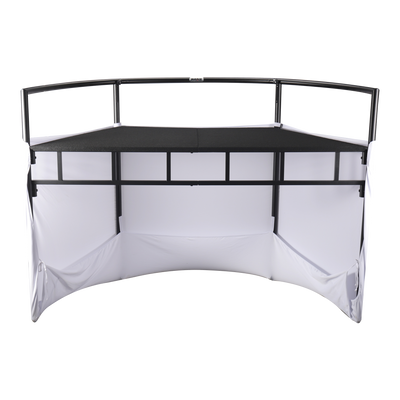JMAZ COMMAND BOOTH - Command Booth Event Facade w/ Black and White Scrims