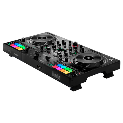 Hercules DJ Control Inpulse 500 - 2-Channel DJ Controller for Djuced & Serato with built in light guides for learning DJs.