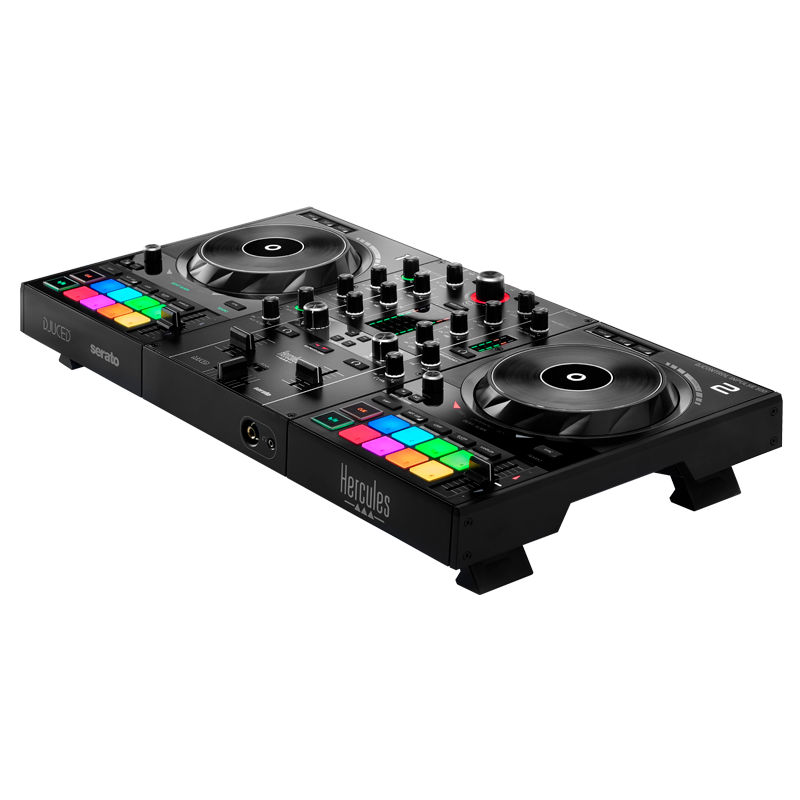 Hercules DJ Control Inpulse 500 - 2-Channel DJ Controller for Djuced & Serato with built in light guides for learning DJs.