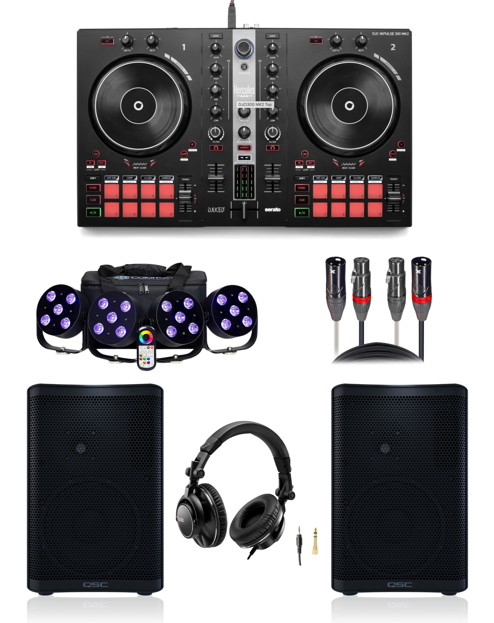 Hercules DJ Control Inpulse 300 MK2 "Party Rocker" Bundle