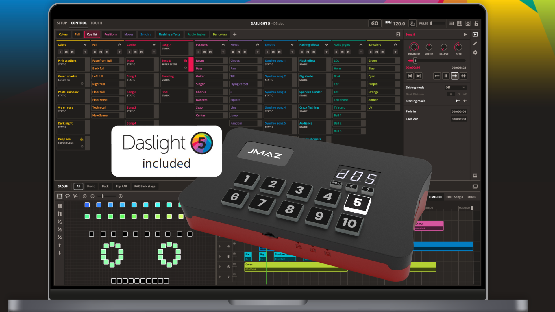 JMAZ REGULATOR DMX SCENE CONTROLLER - Regulator DMX Programable Scene Controller