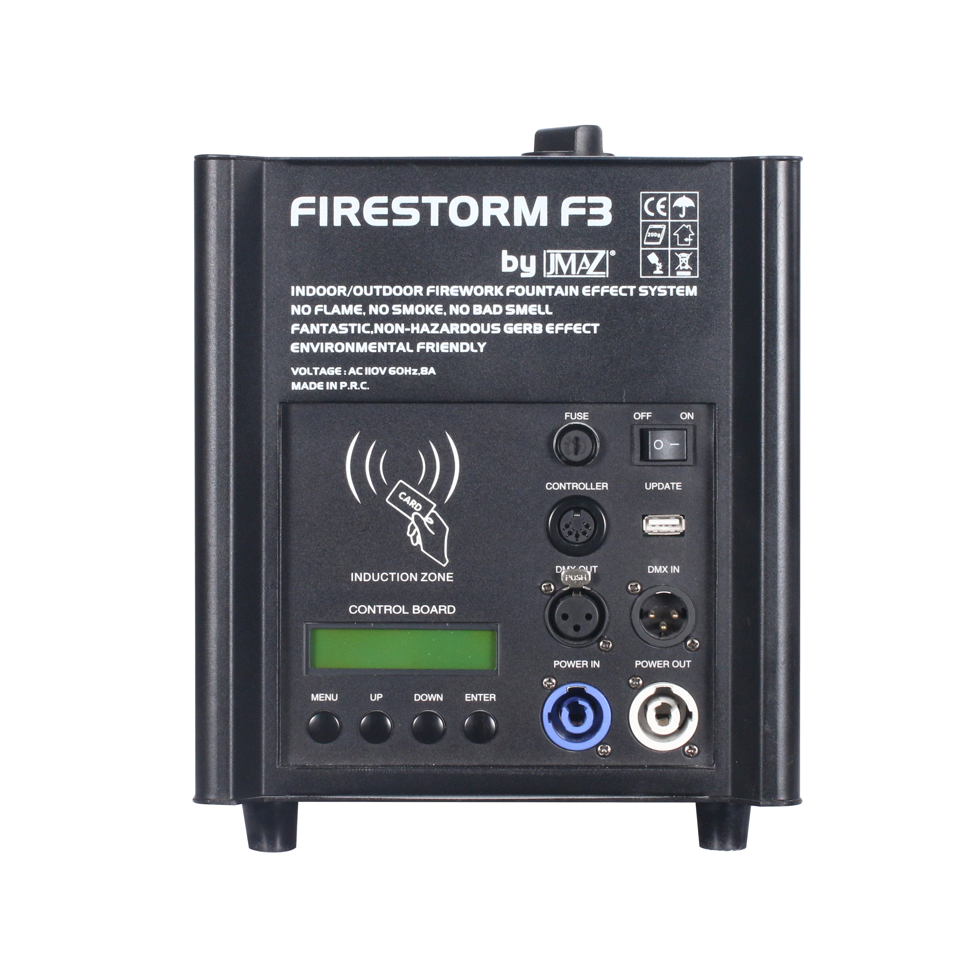 JMAZ FIRESTORM F3 B 2 PK - Firestorm F3 500W Cold Spark Machine 2PK w/Road Case, Granule