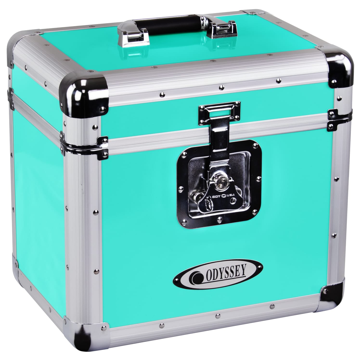 Odyssey KLP1-AQUA - Odyssey Vintage Series Aqua 12" Vinyl Records or LP Case, Holds 70 PCS