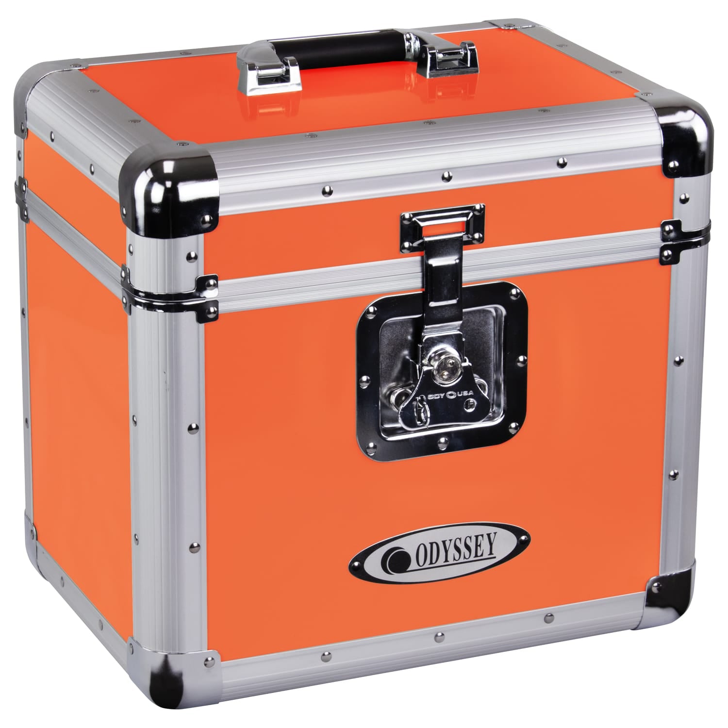Odyssey KLP1-HOTRODORANGE - Odyssey Vintage Series Hot Rod Orange 12" Vinyl Records or LP Case, Holds 70 PCS