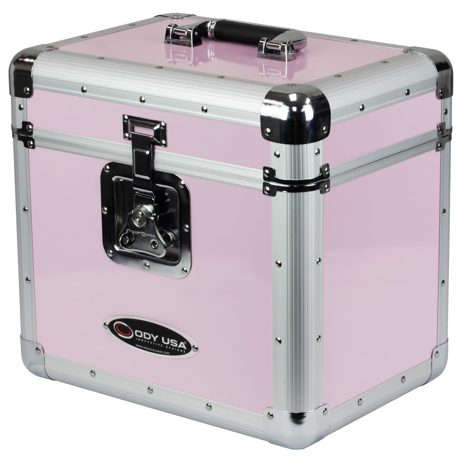 Odyssey KLP1PINK - KROM Series Pink Record / Utility Case for 70 12″ Vinyl Records & LPs