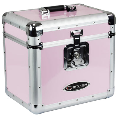 Odyssey KLP1PINK - KROM Series Pink Record / Utility Case for 70 12″ Vinyl Records & LPs