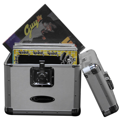 Odyssey KLP1SIL - KROM Series Silver Record / Utility Case for 70 12" Vinyl Records & LPs