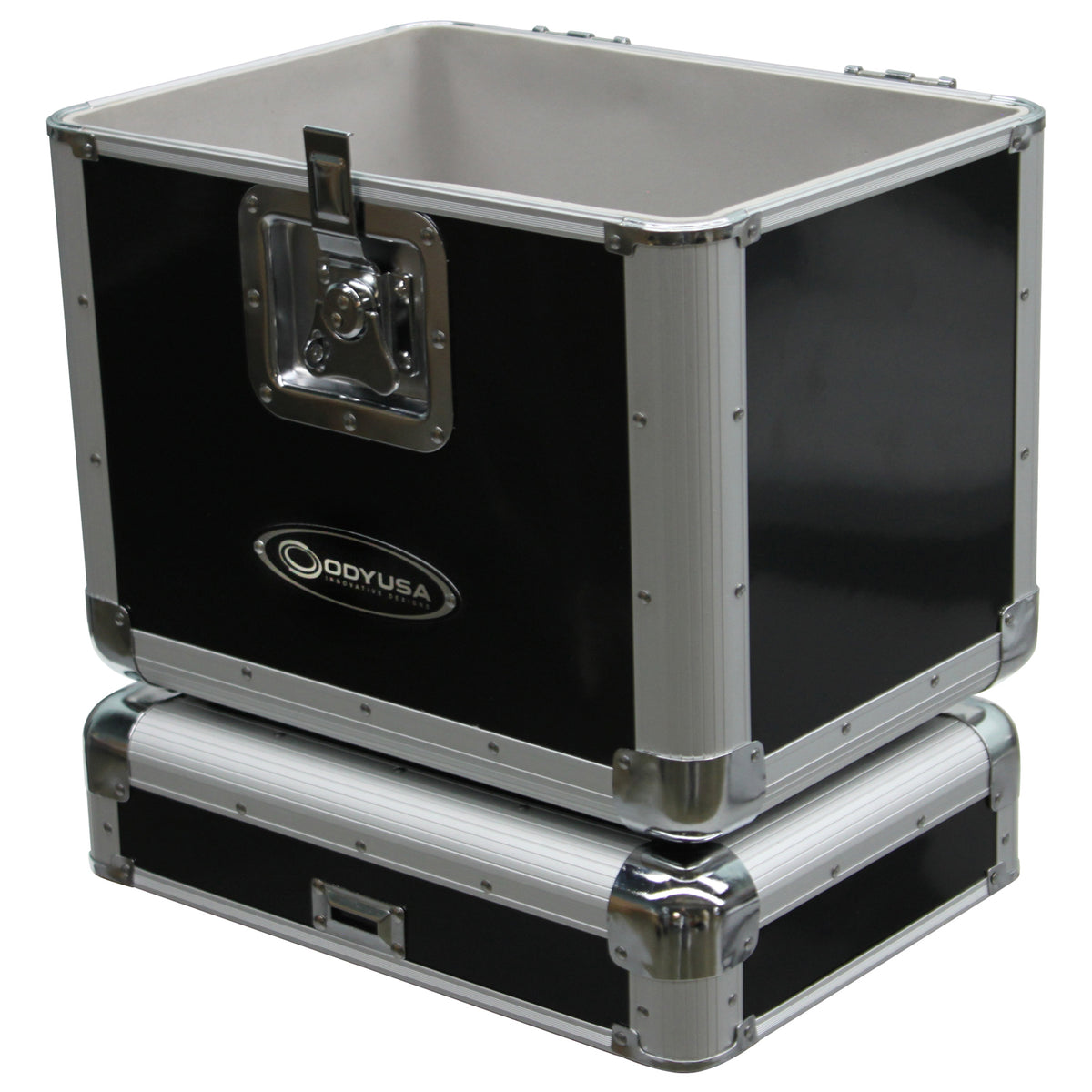 Odyssey KLP2BLK - KROM Series Black Stackable Record / Utility Case for 70 12" Vinyl Records & LPs