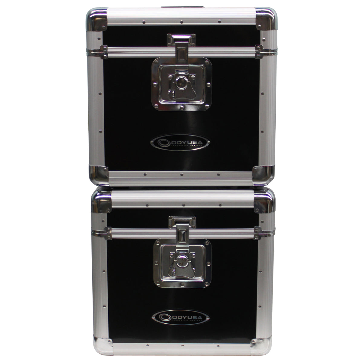 Odyssey KLP2BLK - KROM Series Black Stackable Record / Utility Case for 70 12" Vinyl Records & LPs