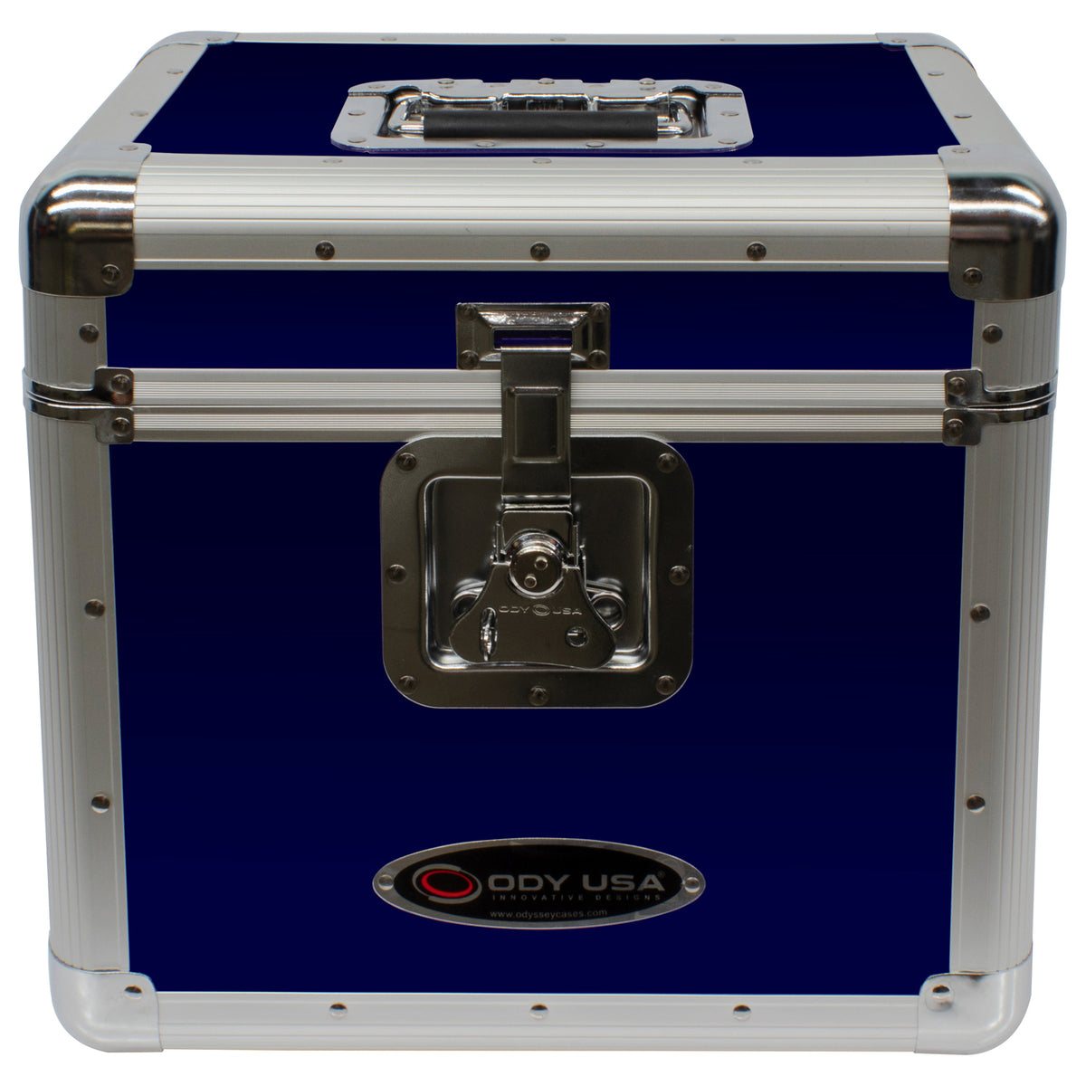 Odyssey KLP2BLU - KROM Series Blue Stackable Record / Utility Case for 70 12" Vinyl Records & LPs