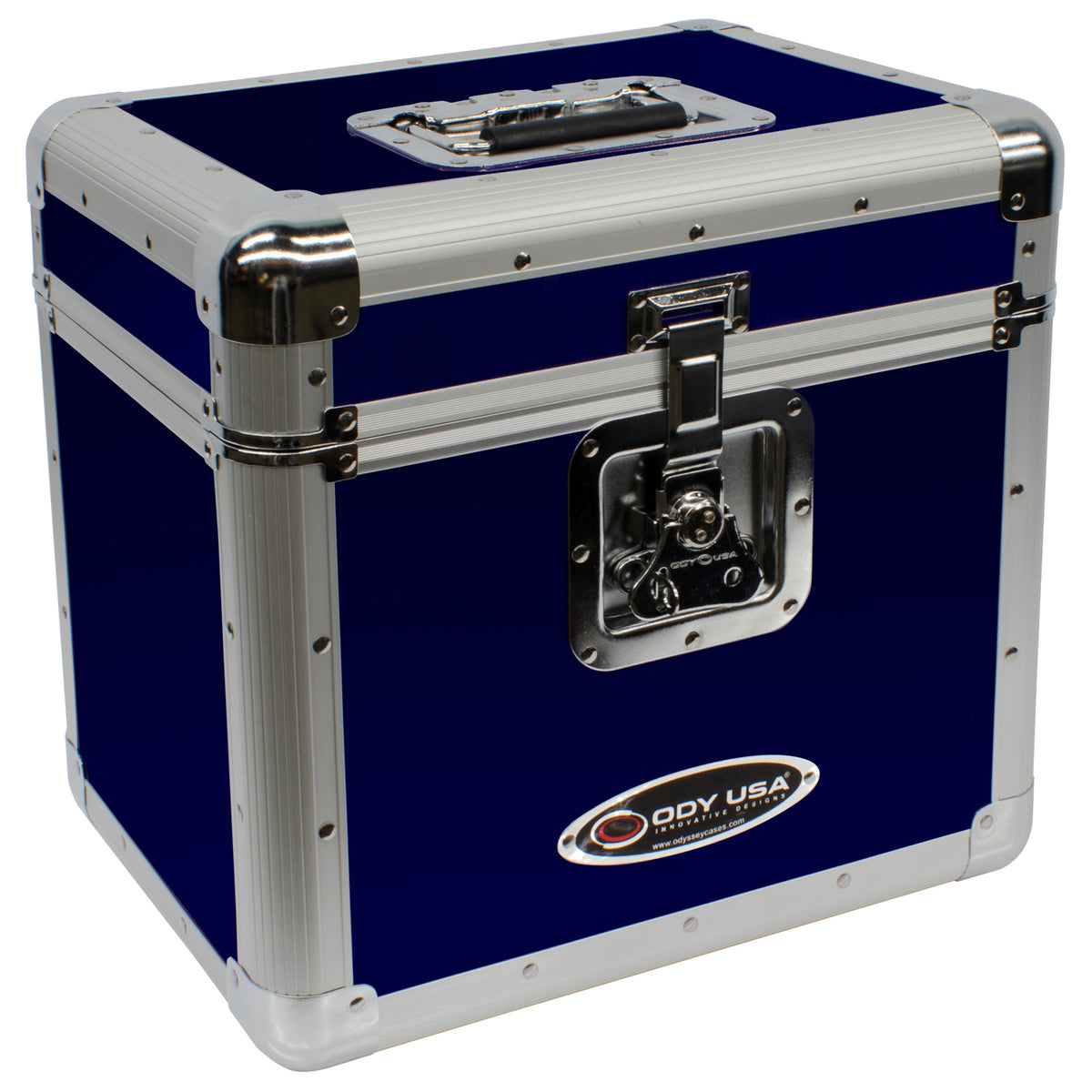 Odyssey KLP2BLU - KROM Series Blue Stackable Record / Utility Case for 70 12" Vinyl Records & LPs