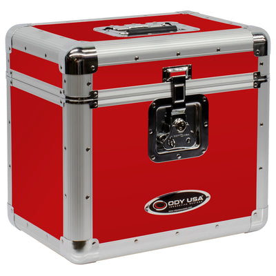 Odyssey KLP2RED - KROM Series Red Stackable Record / Utility Case for 70 12" Vinyl Records & LPs