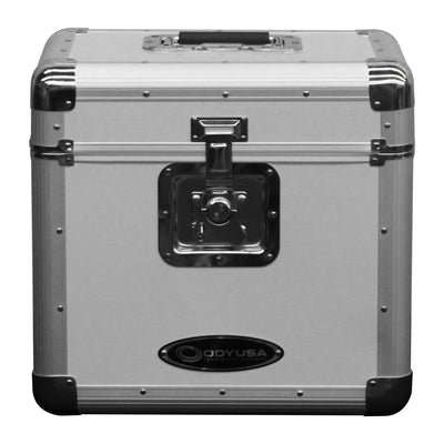 Odyssey KLP2SIL - KROM Series Silver Stackable Record / Utility Case for 70 12" Vinyl Records & LPs