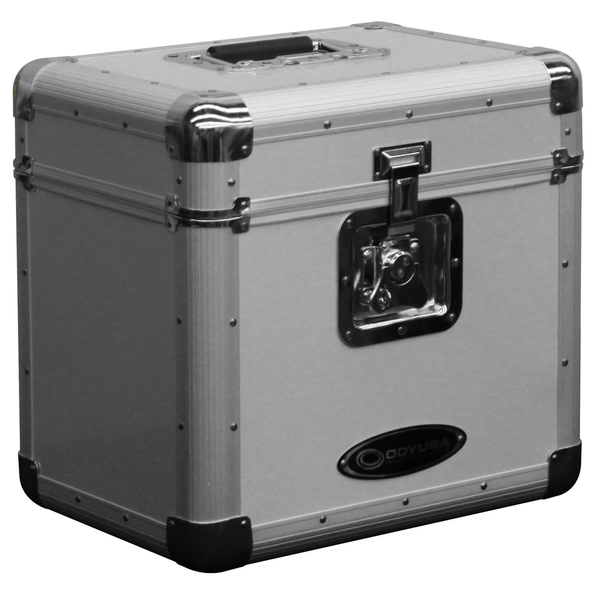 Odyssey KLP2SIL - KROM Series Silver Stackable Record / Utility Case for 70 12" Vinyl Records & LPs