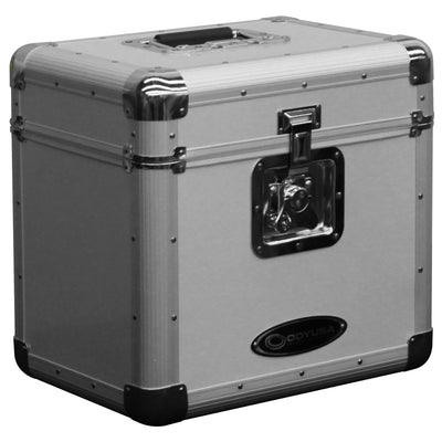Odyssey KLP2SIL - KROM Series Silver Stackable Record / Utility Case for 70 12" Vinyl Records & LPs