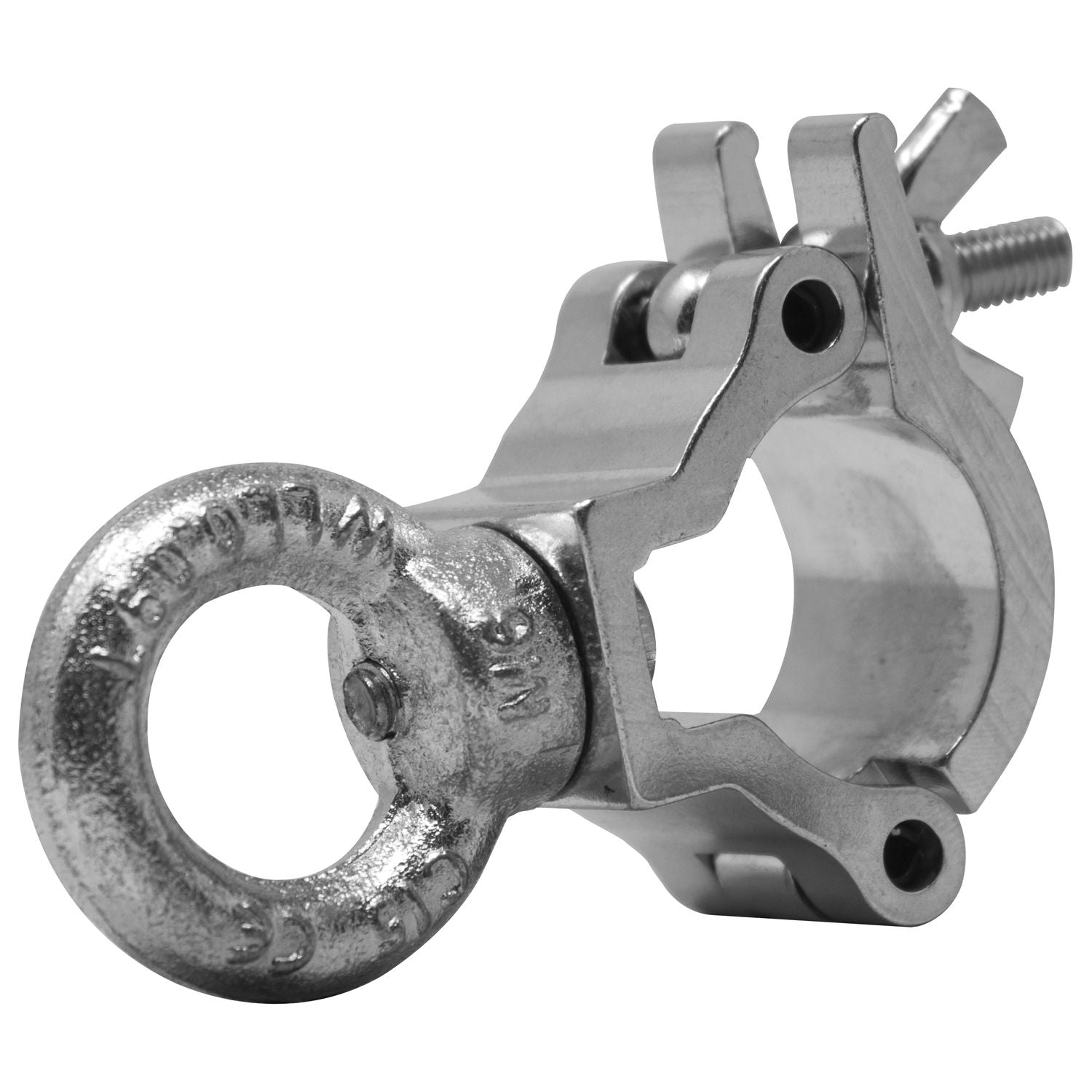 Odyssey LACE25XS - 3/4" Half Coupler with Eye Bolt, Fits 0.75-1" OD Tube, 132 lb Load, Polished Natural