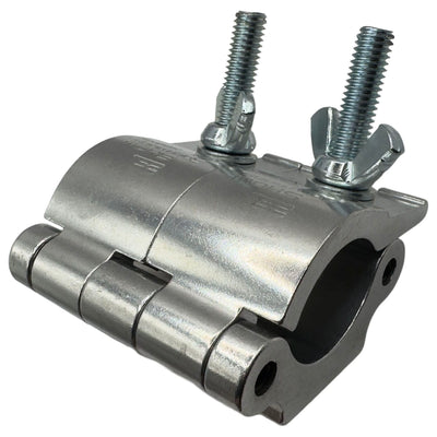 Odyssey LACP100 - Dual Pipe Clamp, Fits 1.5 - 2" Tube, 1102 lb Load Capacity, Polished Natural