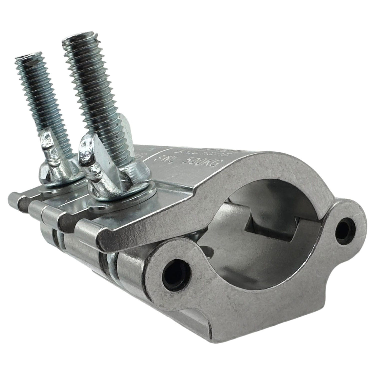 Odyssey LACP100 - Dual Pipe Clamp, Fits 1.5 - 2" Tube, 1102 lb Load Capacity, Polished Natural