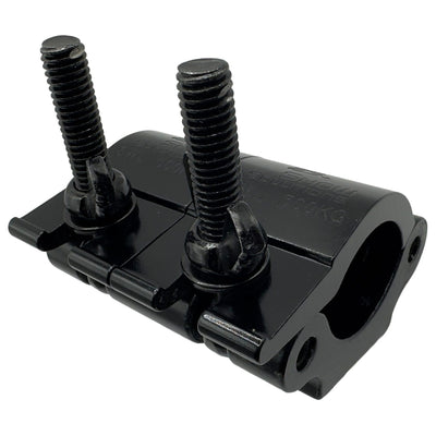 Odyssey LACP100B - Dual Pipe Clamp, Fits 1.5 - 2" Tube, 1102 lb Load Capacity, Anodized Black