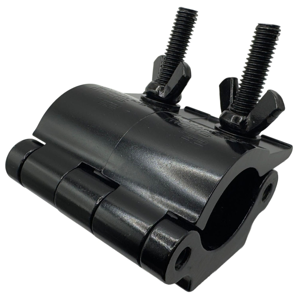 Odyssey LACP100B - Dual Pipe Clamp, Fits 1.5 - 2" Tube, 1102 lb Load Capacity, Anodized Black